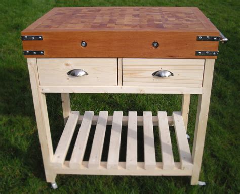 Butchers block - After sanding, apply food-safe mineral oil or raw linseed oil. Evenly rub the oil into the wood and wipe off any excess. If the wood quickly absorbs all the oil, add another coat. Remember that ...